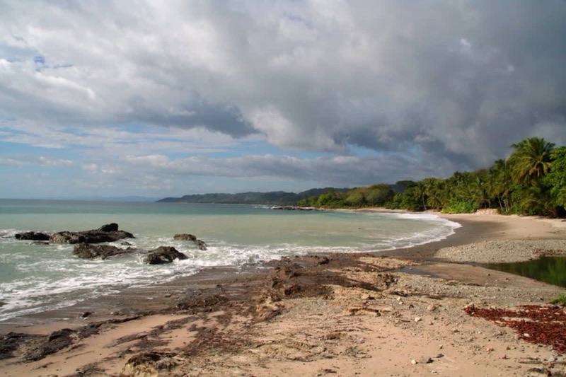 Storm clouds over the beach at Mal País